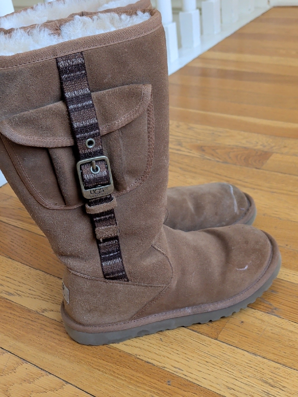 Girls Size 3 Leather Sheerling Lined Boots